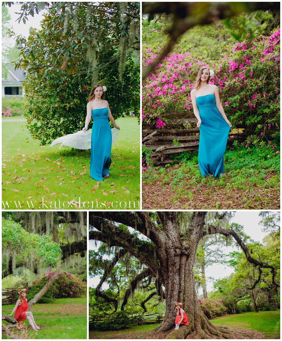 Magnolia Plantation Photography Charleston; ashley river; blue dress; charleston; fashion; fine art; flower wreath; magnolia gardens; models; outdoors; photography; plantation; scenery; veil; wedding; 