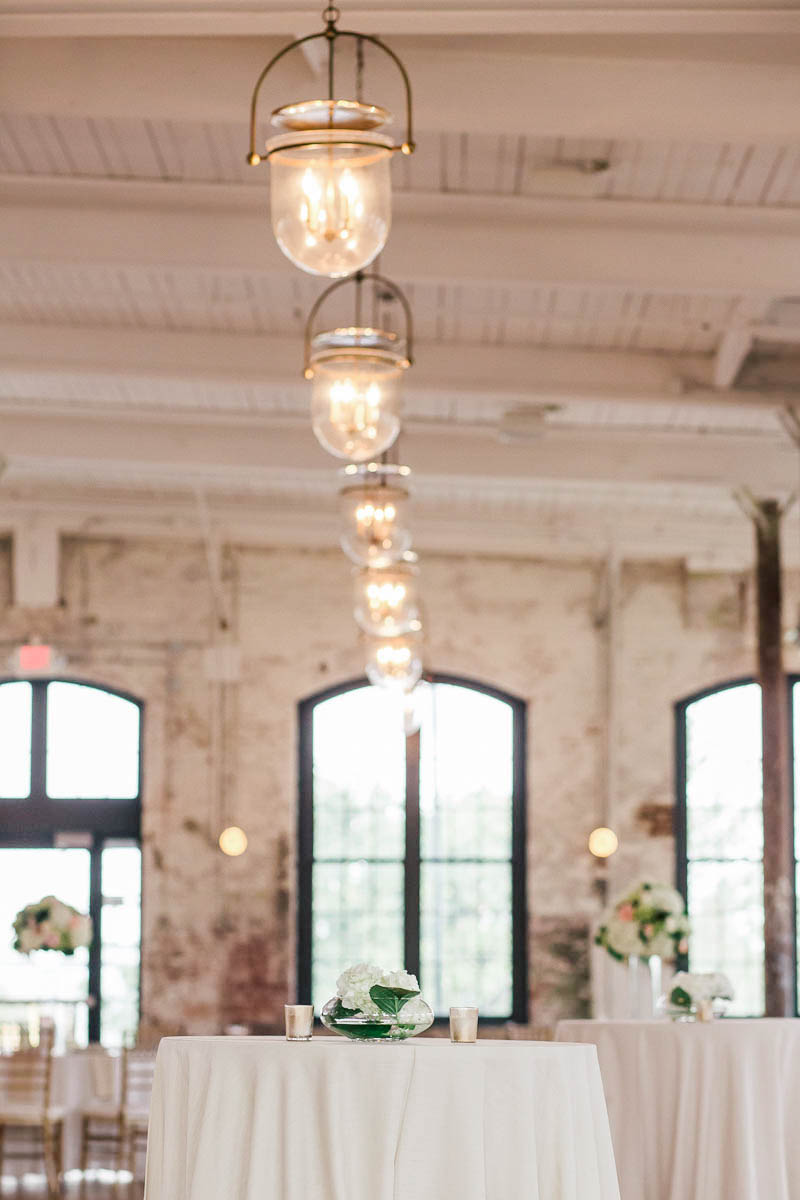 Unique rustic lanterns adorn reception space, The Cedar Room, Charleston, South Carolina Kate Timbers Photography. http://katetimbers.com #katetimbersphotography // Charleston Photography // Inspiration