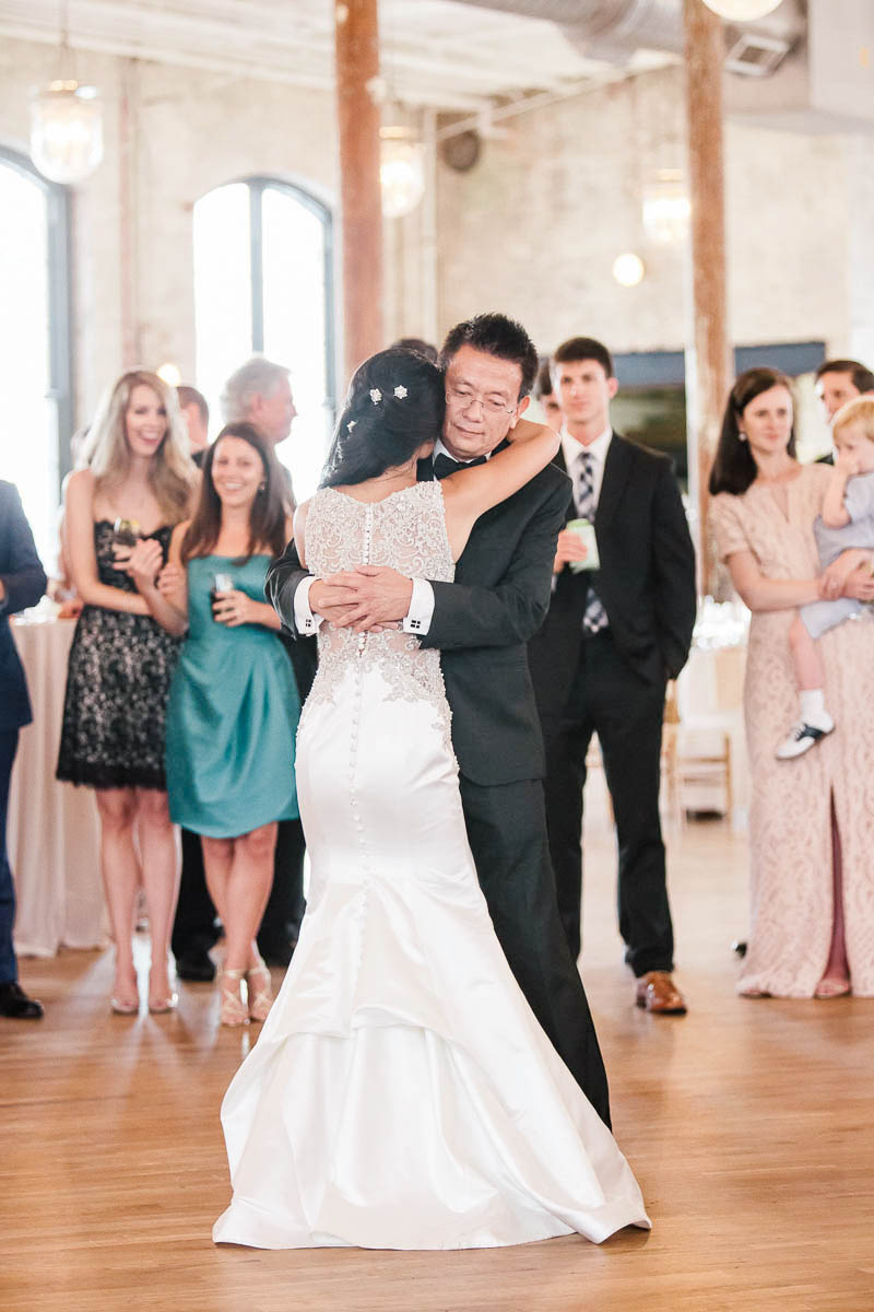 Father and bride dance, The Cedar Room, Charleston, South Carolina Kate Timbers Photography. http://katetimbers.com #katetimbersphotography // Charleston Photography // Inspiration