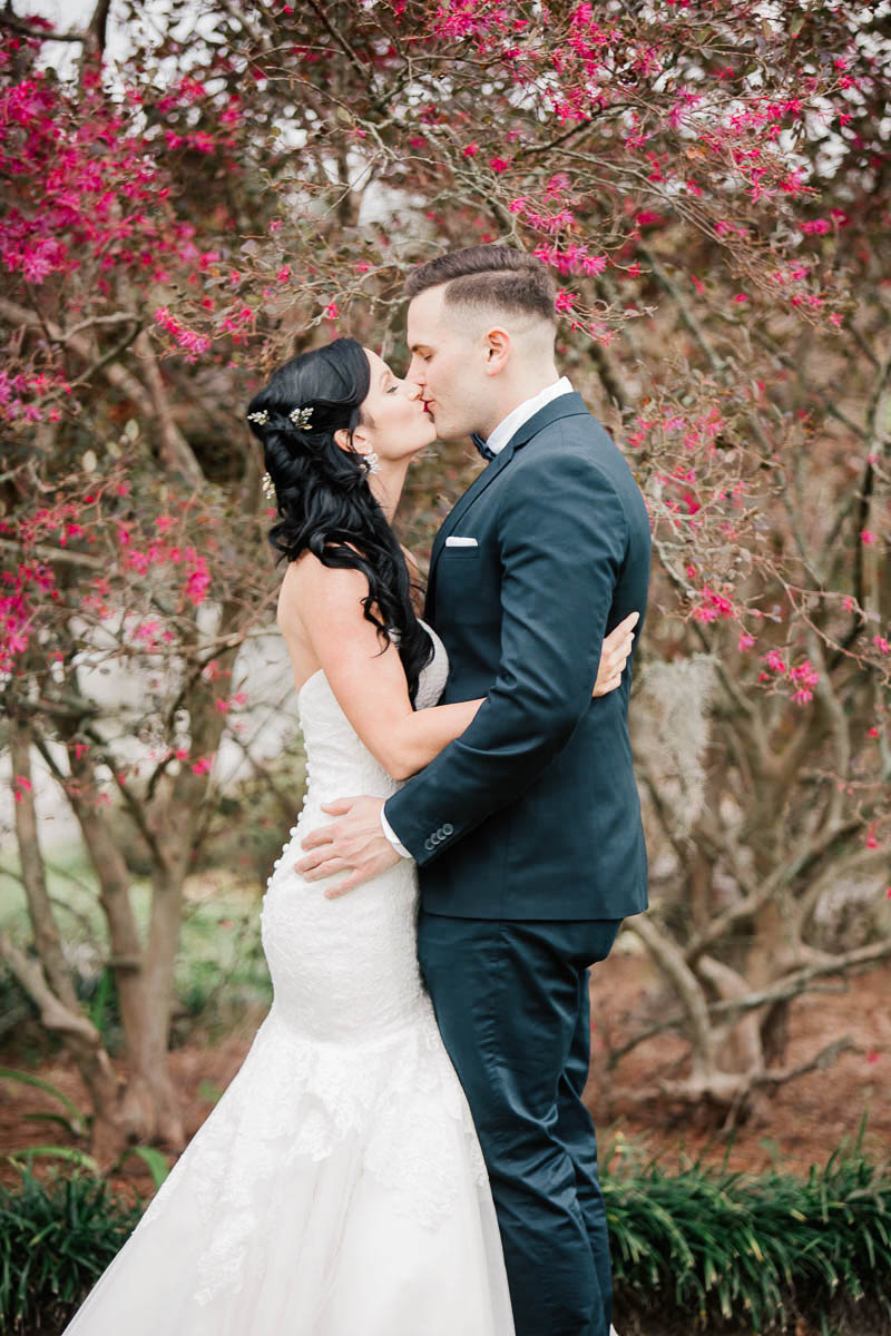 Bride and groom pose together, Boals Farm, Charleston, South Carolina Kate Timbers Photography. http://katetimbers.com #katetimbersphotography // Charleston Photography // Inspiration