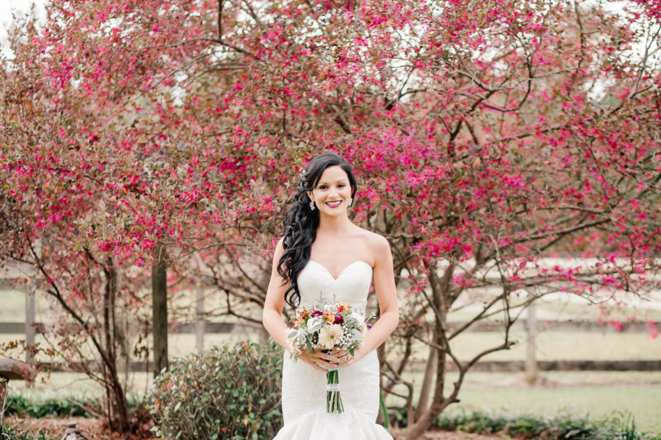 Bride poses for portrait, Boals Farm, Charleston, South Carolina Kate Timbers Photography. http://katetimbers.com #katetimbersphotography // Charleston Photography // Inspiration
