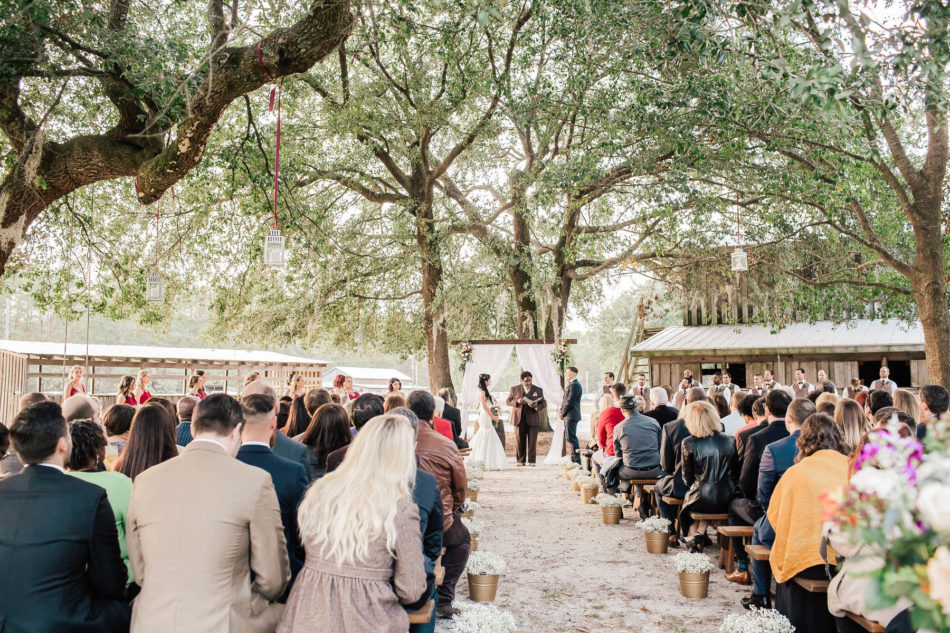 Bride and groom exchange vows, Boals Farm, Charleston, South Carolina Kate Timbers Photography. http://katetimbers.com #katetimbersphotography // Charleston Photography // Inspiration