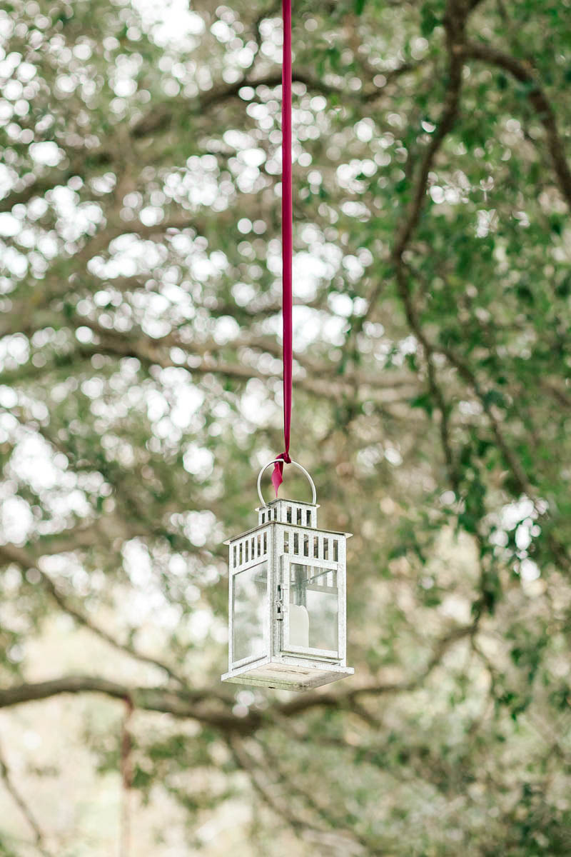 Lanterns are hung from oak trees, Boals Farm, Charleston, South Carolina Kate Timbers Photography. http://katetimbers.com #katetimbersphotography // Charleston Photography // Inspiration