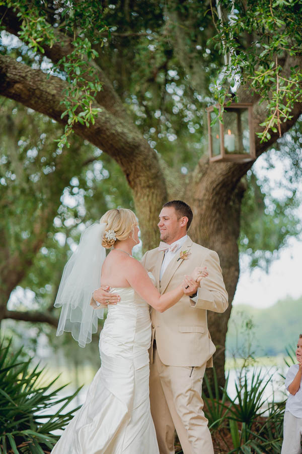 Bride and groom are announced, Creek Club at I'on, Charleston, South Carolina. Kate Timbers Photography. http://katetimbers.com