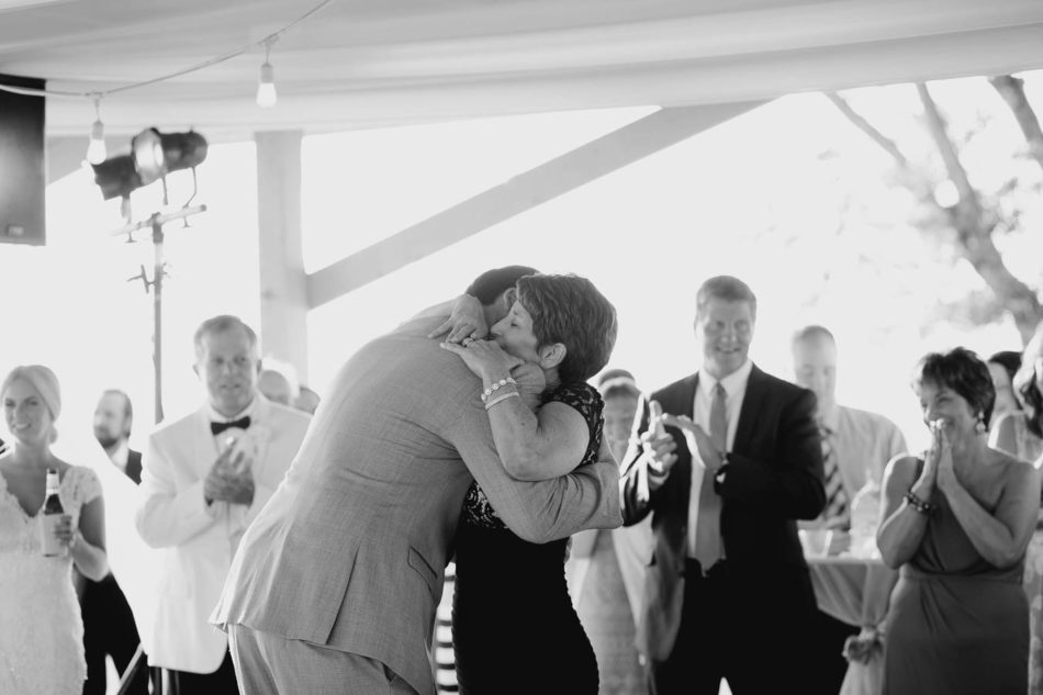 Mother dances with groom, James Island Yacht Club, Charleston, South Carolina. Kate Timbers Photography. http://katetimbers.com