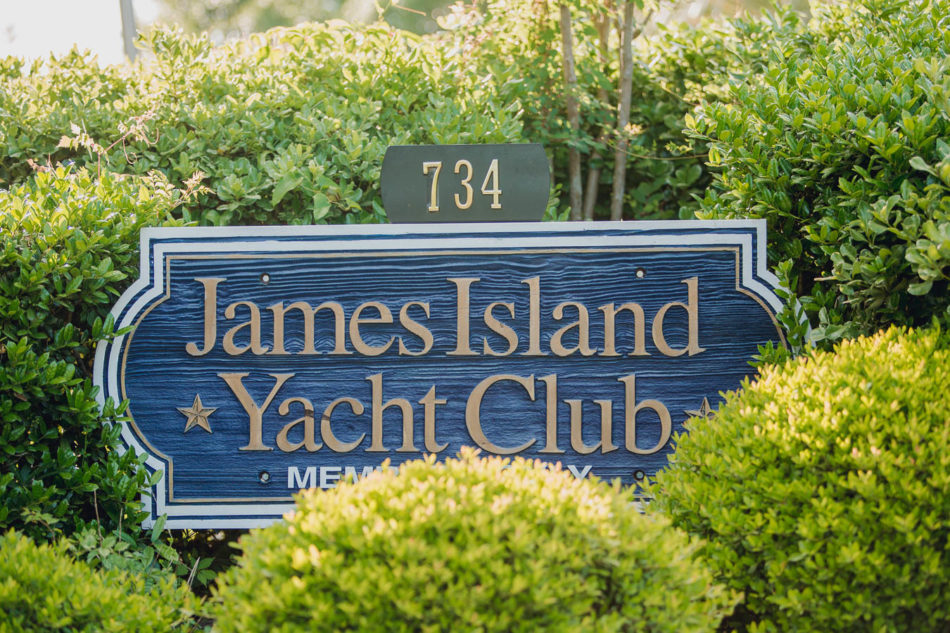 Entrance has sign for James Island Yacht Club, Charleston, South Carolina. Kate Timbers Photography. http://katetimbers.com
