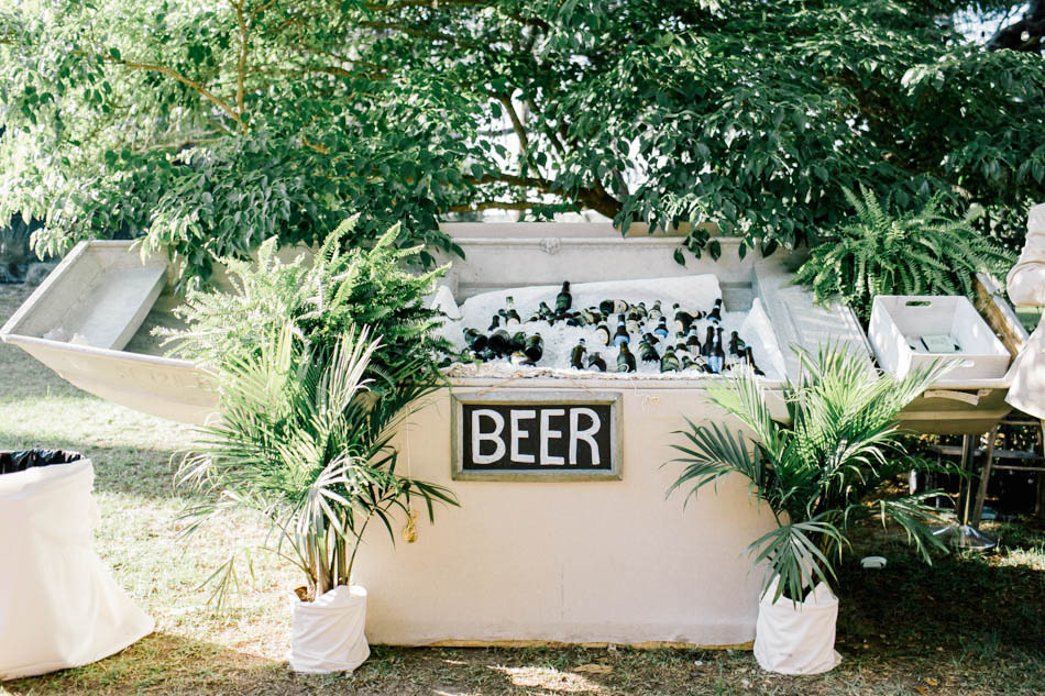 Old boat filled with ice holds beers for guests, Wadmalaw Island, South Carolina Kate Timbers Photography. http://katetimbers.com #katetimbersphotography // Charleston Photography // Inspiration