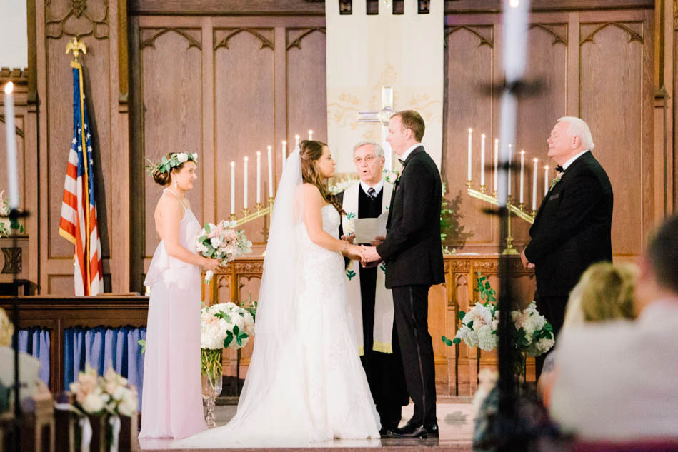 Bride and groom exchange vows, Summerall Chapel, South Carolina Kate Timbers Photography. http://katetimbers.com #katetimbersphotography // Charleston Photography // Inspiration