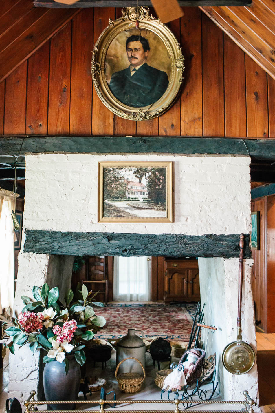 Sunlight floods the antique family cabin, Oakland Plantation, Mt Pleasant, South Carolina Kate Timbers Photography. http://katetimbers.com #katetimbersphotography // Charleston Photography // Inspiration