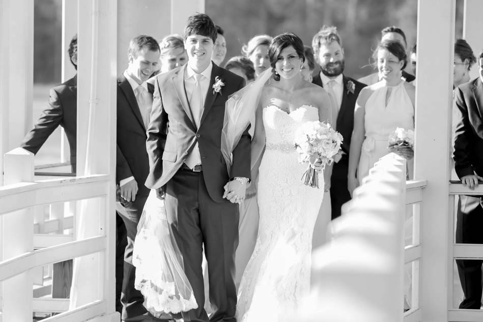 Wedding party stands on dock, I'ON Creek Club, Mt Pleasant, South Carolina Kate Timbers Photography. http://katetimbers.com #katetimbersphotography // Charleston Photography // Inspiration