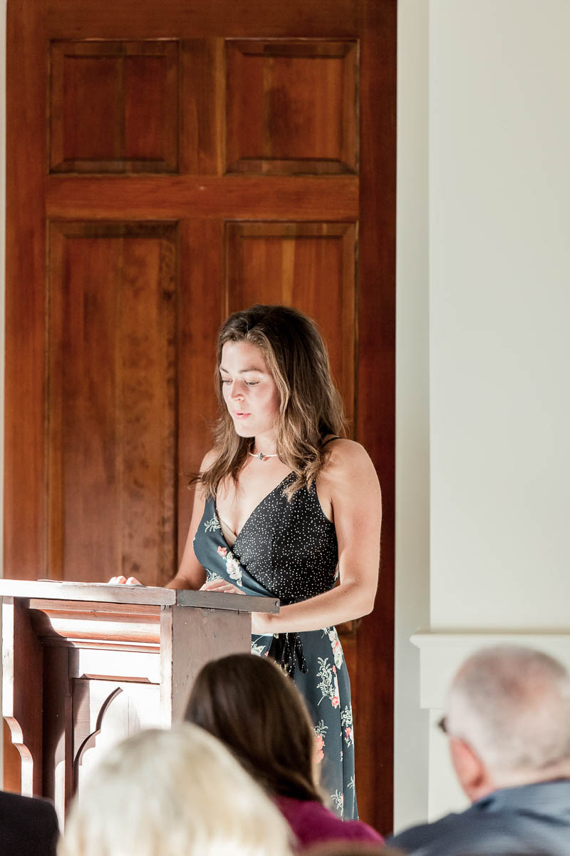 Guest does a reading, Coleman Hall, Mt Pleasant, South Carolina Kate Timbers Photography. http://katetimbers.com #katetimbersphotography // Charleston Photography // Inspiration