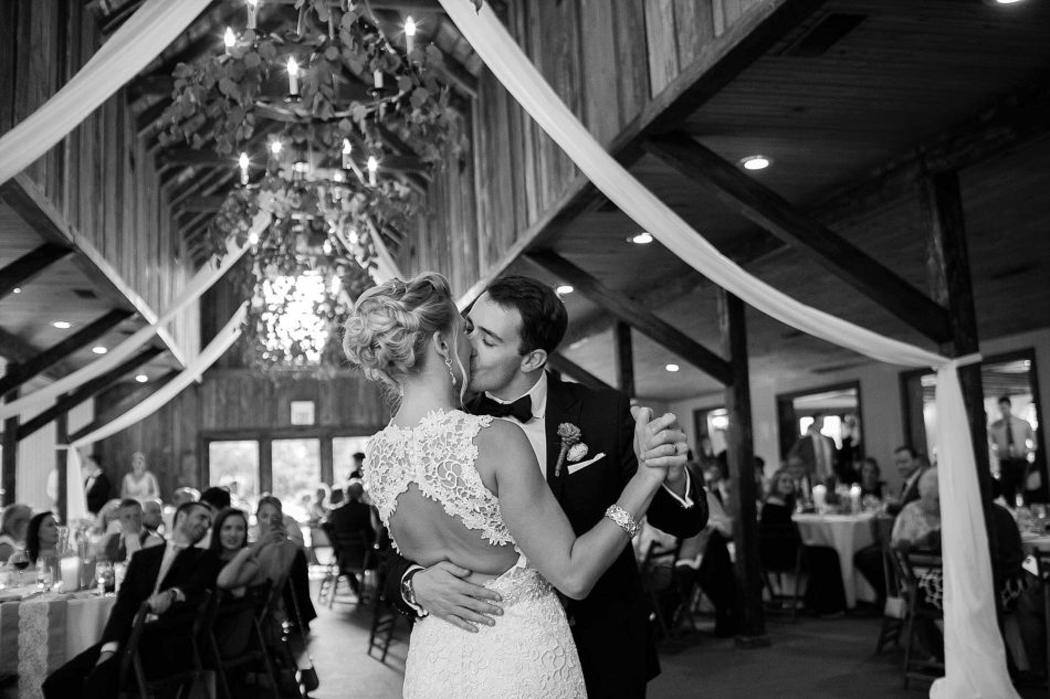 Bride and groom have first dance, Magnolia Plantation, Charleston, South Carolina Kate Timbers Photography. http://katetimbers.com #katetimbersphotography // Charleston Photography // Inspiration