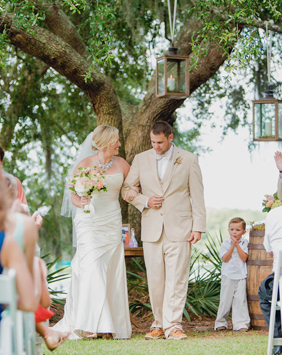 Bride and groom are announced, Creek Club at I'on, Charleston, South Carolina. Kate Timbers Photography. http://katetimbers.com