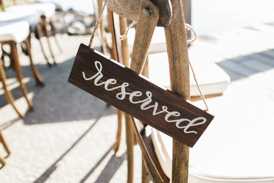 Reserved sign hangs from chair, Boone Hall Plantation, Charleston, South Carolina. Kate Timbers Photography. http://katetimbers.com #katetimbersphotography // Charleston Photography // Inspiration