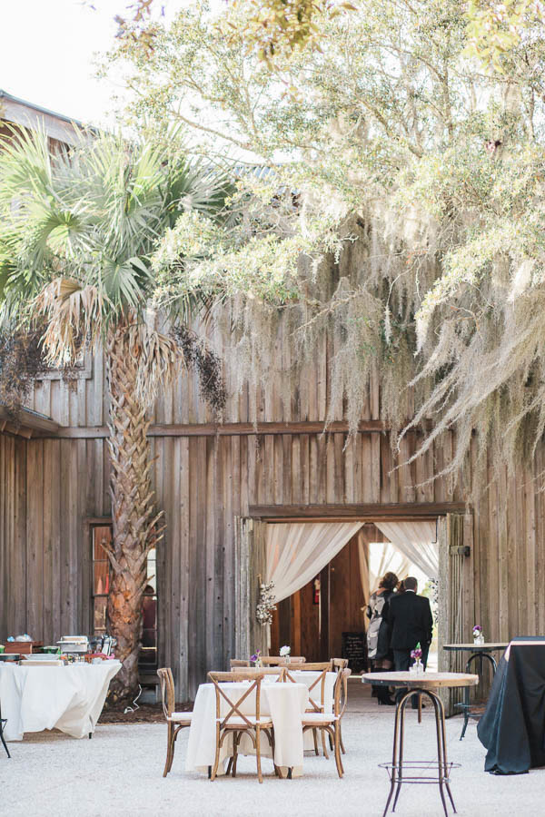 Cotton Dock is set up for reception, Boone Hall Plantation, Charleston, South Carolina. Kate Timbers Photography. http://katetimbers.com #katetimbersphotography // Charleston Photography // Inspiration