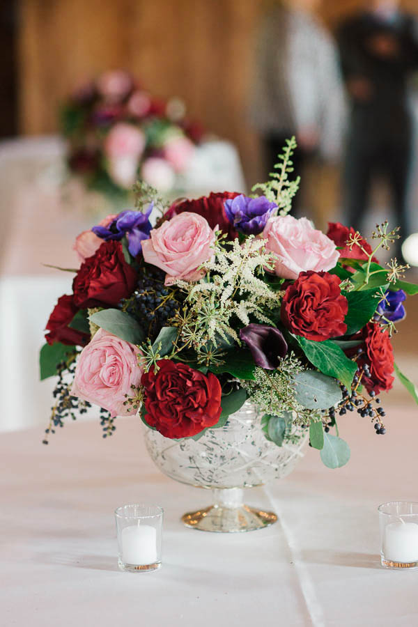 Colorful flowers are set as centerpieces, Boone Hall Plantation, Charleston, South Carolina. Kate Timbers Photography. http://katetimbers.com #katetimbersphotography // Charleston Photography // Inspiration