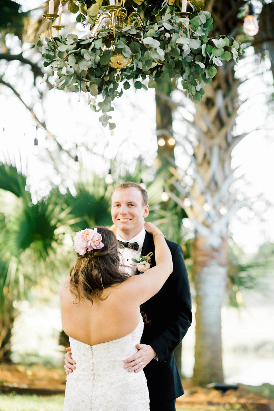 Bride and groom have their first dance, Wadmalaw Island, South Carolina Kate Timbers Photography. http://katetimbers.com #katetimbersphotography // Charleston Photography // Inspiration