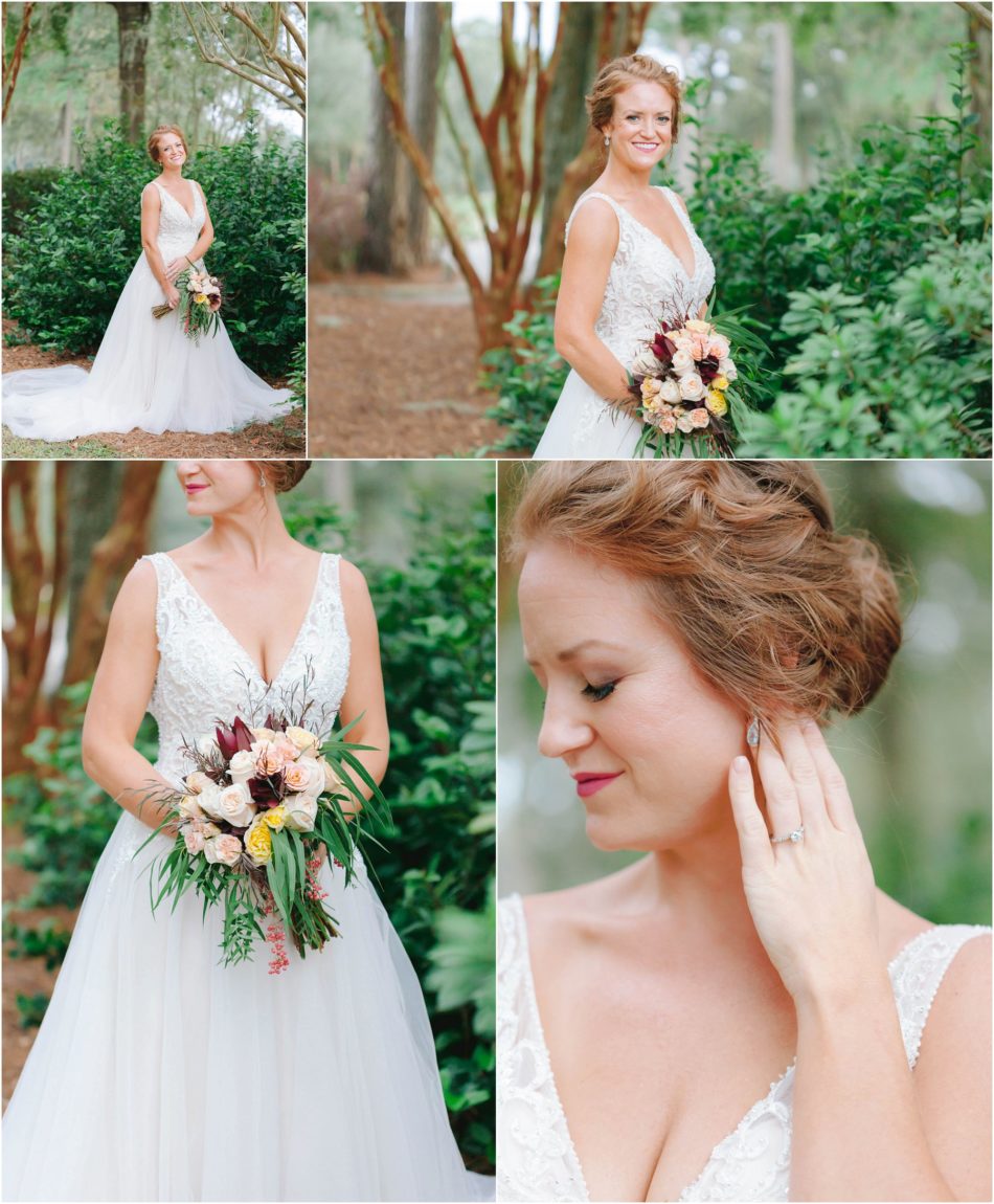 Bridal portraits at the Stono Ferry Golf Course and Club, Charleston, South Carolina Kate Timbers Photography. http://katetimbers.com #katetimbersphotography // Charleston Photography // Inspiration