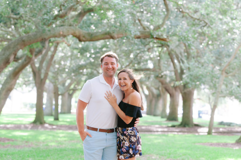 Surprise proposal at White Point Garden, Charleston, South Carolina Kate Timbers Photography. http://katetimbers.com #katetimbersphotography // Charleston Photography // Inspiration